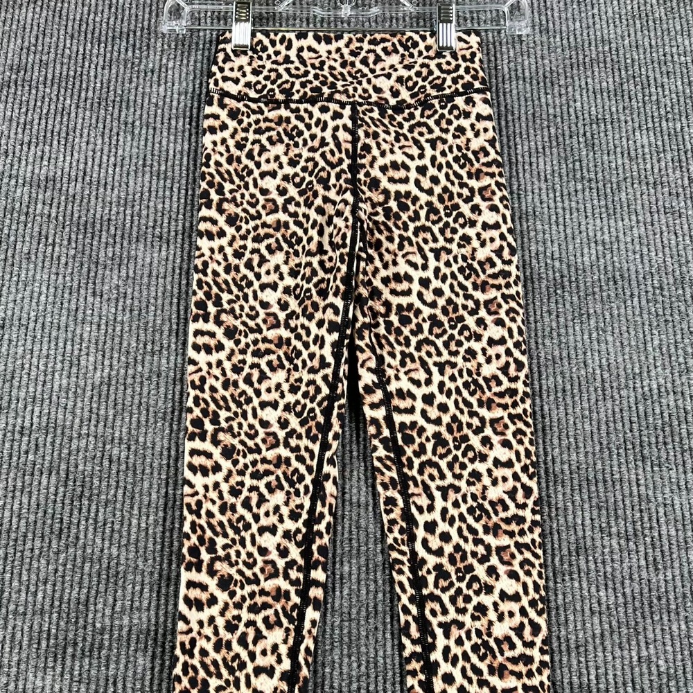 ZYIA Leggings Womens Size 2 Cheetah Print Activewear Workout Gym Training
